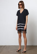 Load image into Gallery viewer, Religion Particle Dress In Black Dip Dye
