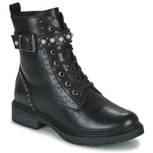 Load image into Gallery viewer, Ida Biker Boot In Black PU Leather
