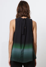 Load image into Gallery viewer, Religion Salvo Top In Dip Dye Black &amp; Green
