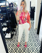 Load image into Gallery viewer, BIJOU Cropped Boxy Top - Pink Snake
