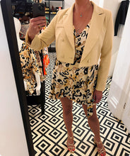 Load image into Gallery viewer, Double Breasted Cropped Blazer In Beige
