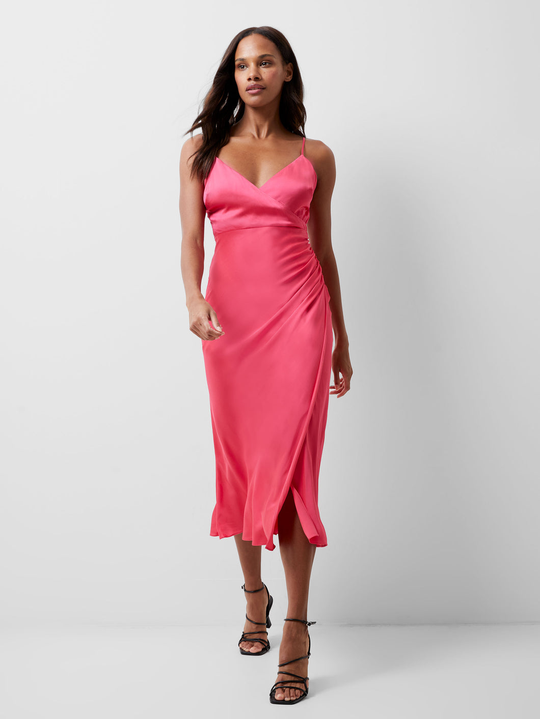French Connection Ennis Slip Dress In Pink