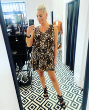 Load image into Gallery viewer, Eva Midi Dress In Leopard Print
