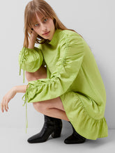 Load image into Gallery viewer, French Connection Faron Drape Dress In Wasabi
