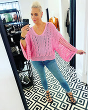 Load image into Gallery viewer, Megan Crochet Jumper In Pink
