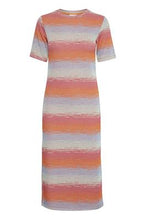 Load image into Gallery viewer, ICHI Odela Dress In Colour Fading Stripe
