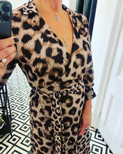 Load image into Gallery viewer, NU Denmark Raffia Dress In Leopard
