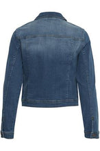 Load image into Gallery viewer, ICHI Stampe Jacket In Washed Blue
