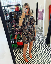 Load image into Gallery viewer, Bijou Boudoir Box Dress Leopard Swirl 
