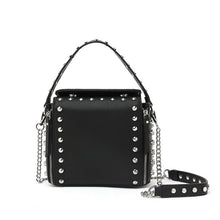 Load image into Gallery viewer, Box Studded Bag - Black
