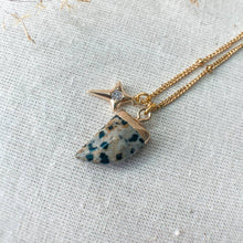 Load image into Gallery viewer, She is Dalmation Jasper Charm Necklace
